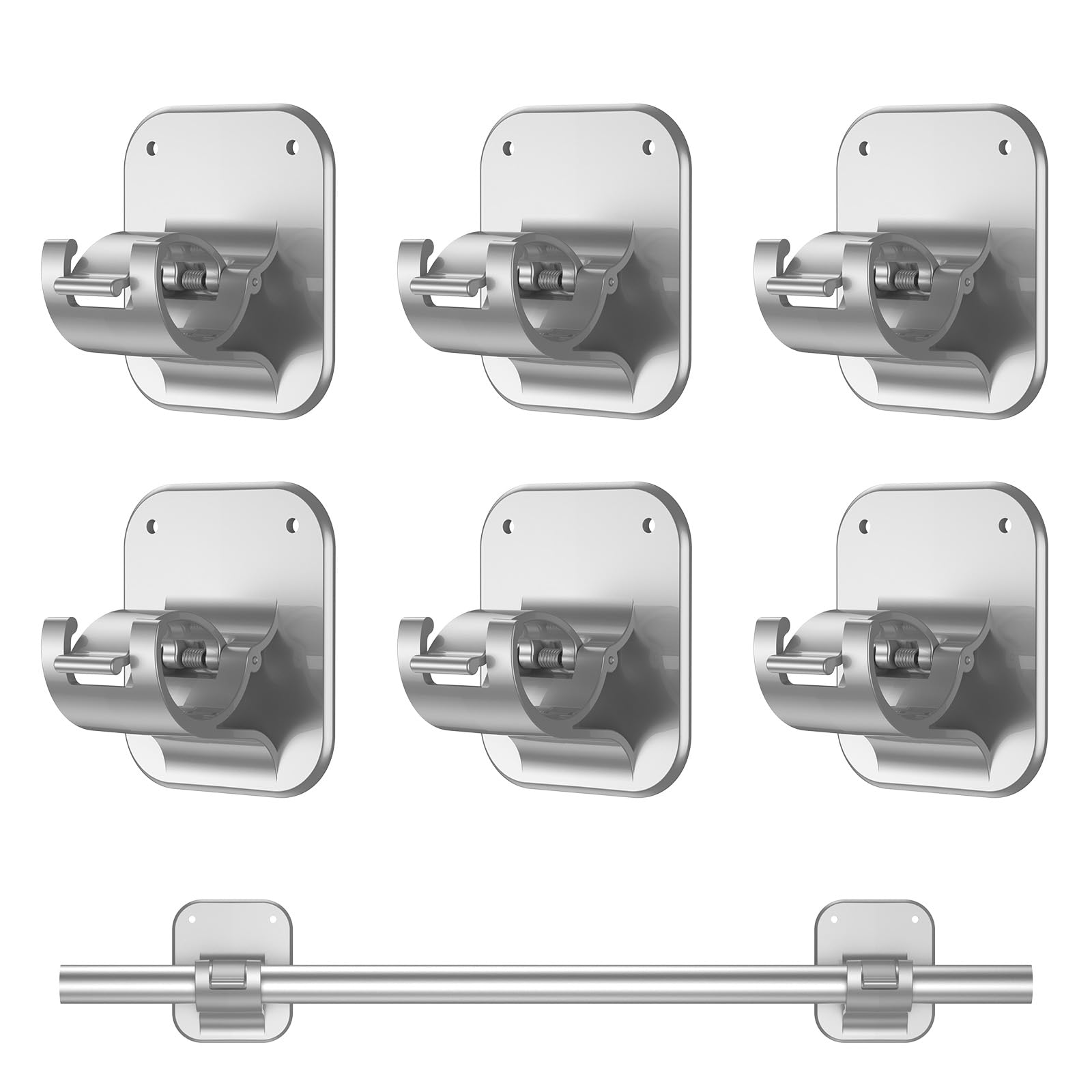 JHCJHC No Drill Curtain Rod Brackets