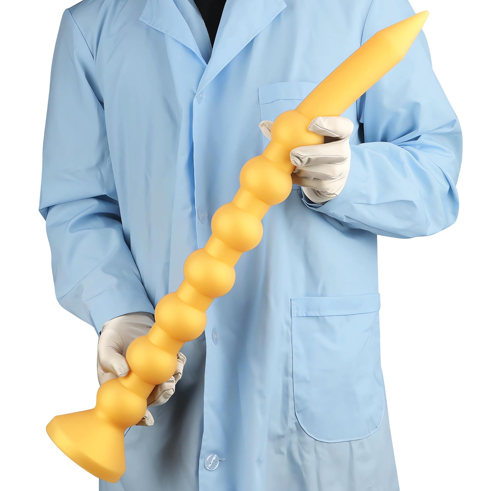 SXOVO Plug Anale Dilatatore Donna Uomo, 57 CM Palline Anali Extra Lunghe e Spesse con 7 Perle, Butt Plug Analesex Toy per Penetrazione Profonda e Allenamento Anale, BDSM Toys Sessuali per Donna Uomini