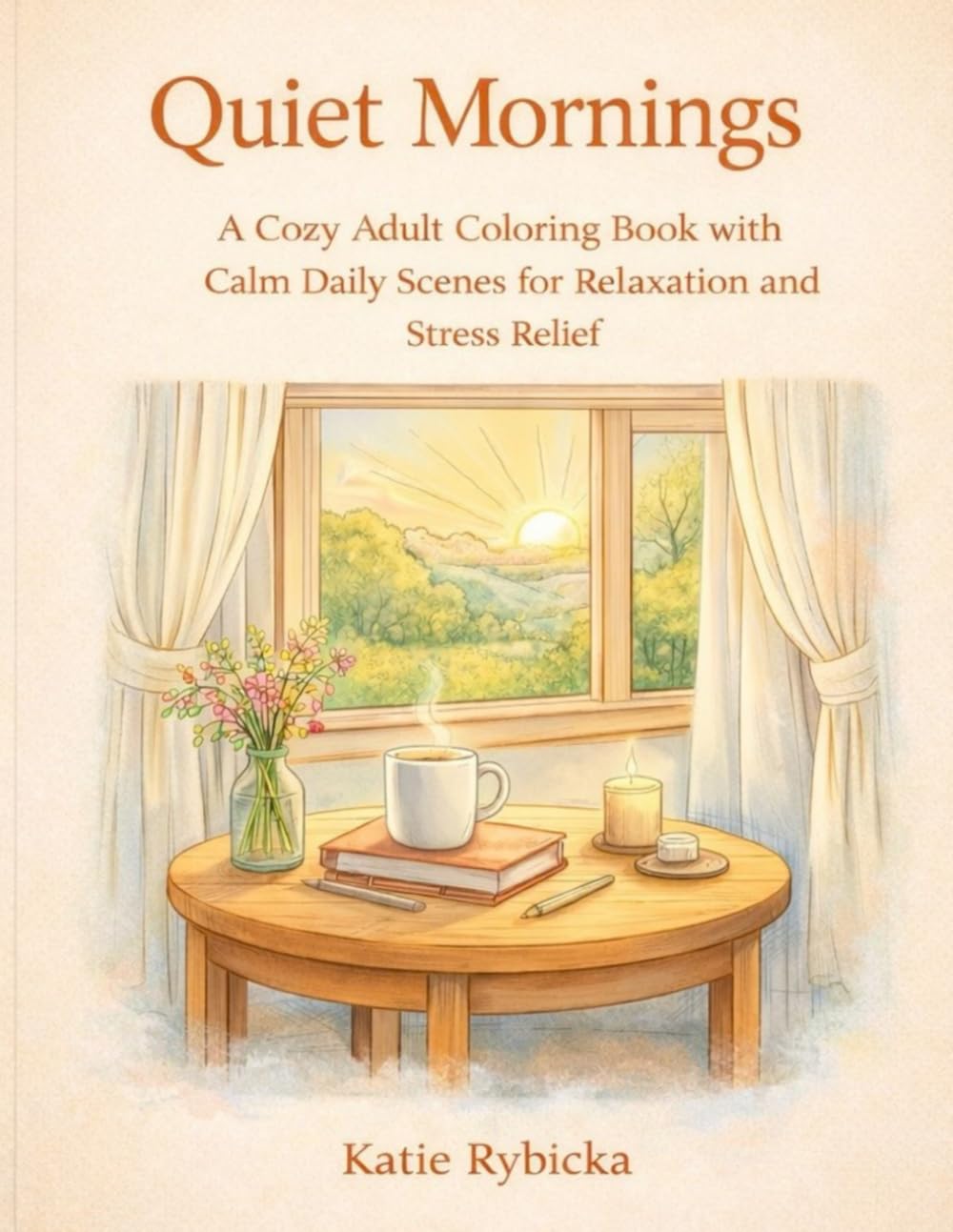 Quiet Mornings: A Cozy Adult Coloring Book with Calm Daily Scenes for Relaxation and Stress Relief