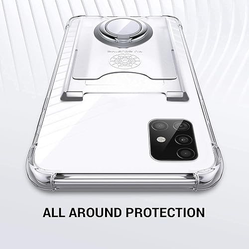 Miniatura 6 de Shields Up Funda para Galaxy A51 4G, Samsung A51 4G, funda minimalista con tarjetero y soporte de anillo, protección contra caídas Funda protectora