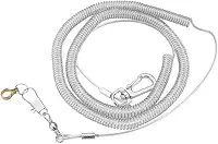 Coleira para pássaros, coleira de papagaio de 6 m, coleira antimordida, para pássaros ao ar livre, corda de treinamento de voo para pássaros pequenos e papagaios (cor aleatória) (6,5 mm + 6 meses)