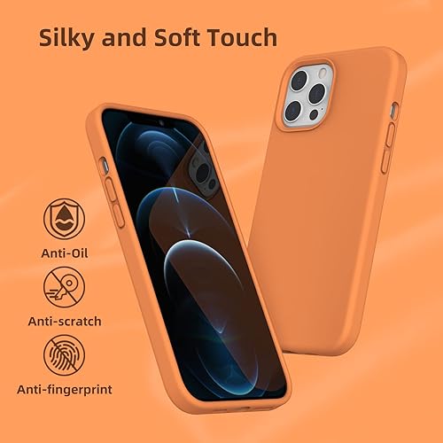 Miniatura 5 de K TOMOTO - Funda de silicona líquida compatible con iPhone 12 Pro Max 6.7 pulgadas, funda de gel de protección completa con forro de microfibra,