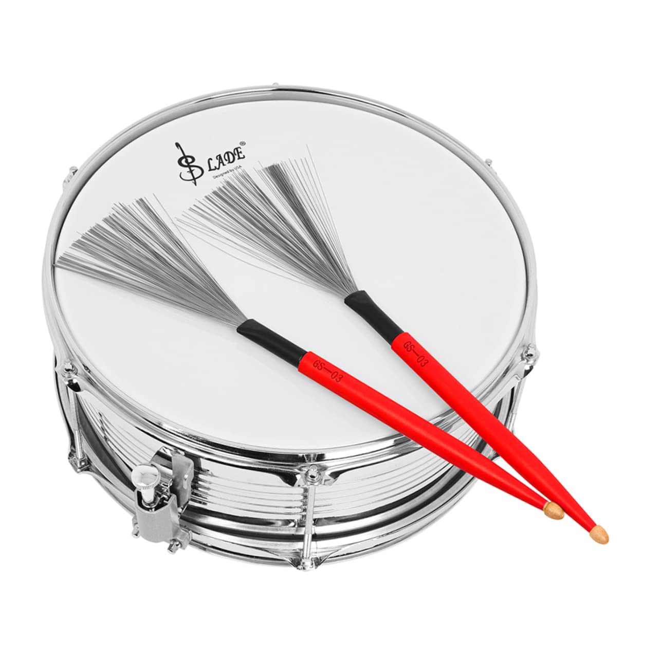 TOYANDONA 2paia Bacchette Per Batteria Legno Di Acero Con Manico Duro e Spazzole Filo Accessori Per Percussioni Jazz