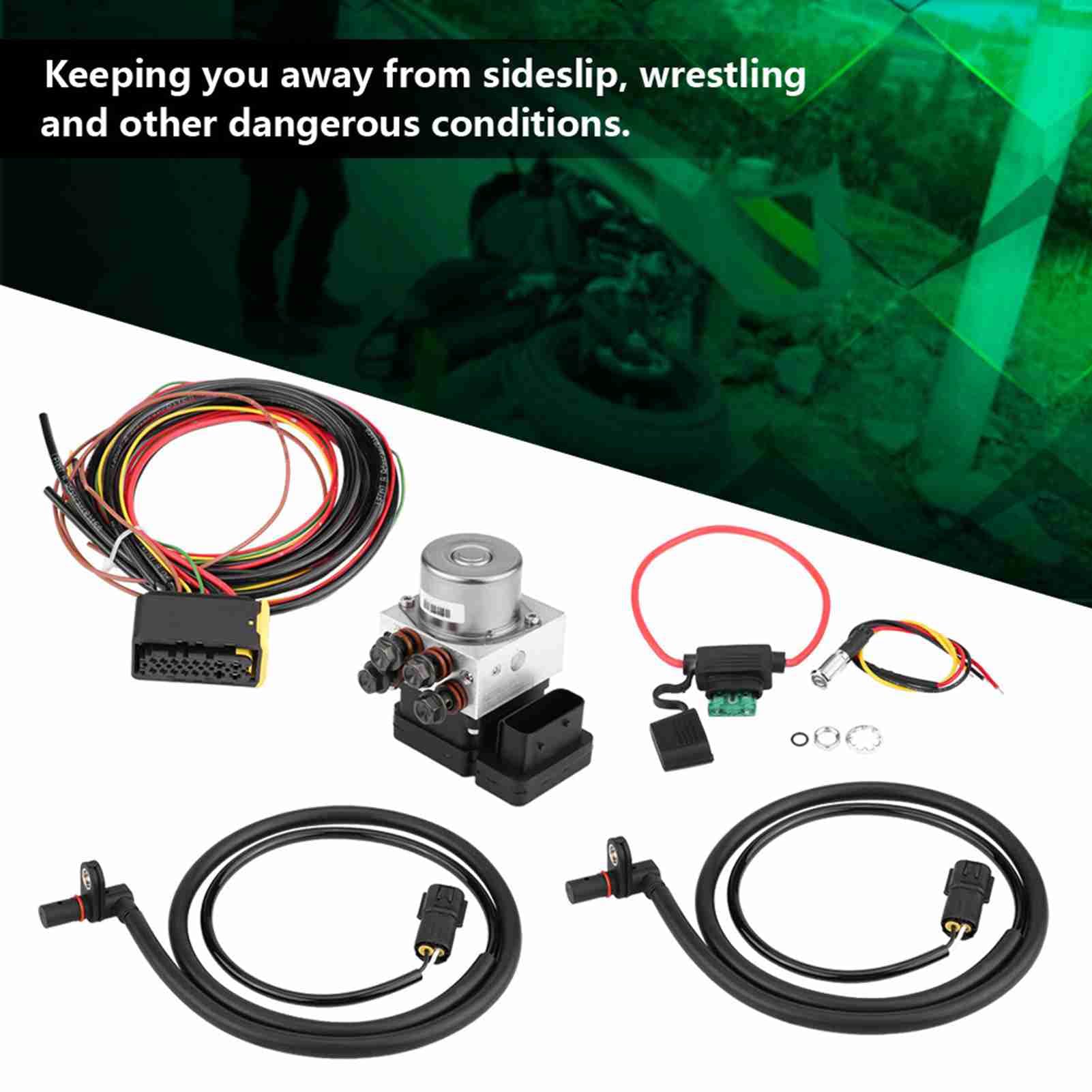 di frenatura antibloccaggio, di frenatura antibloccaggio moto Kit dispositivo antiscivolo ABS