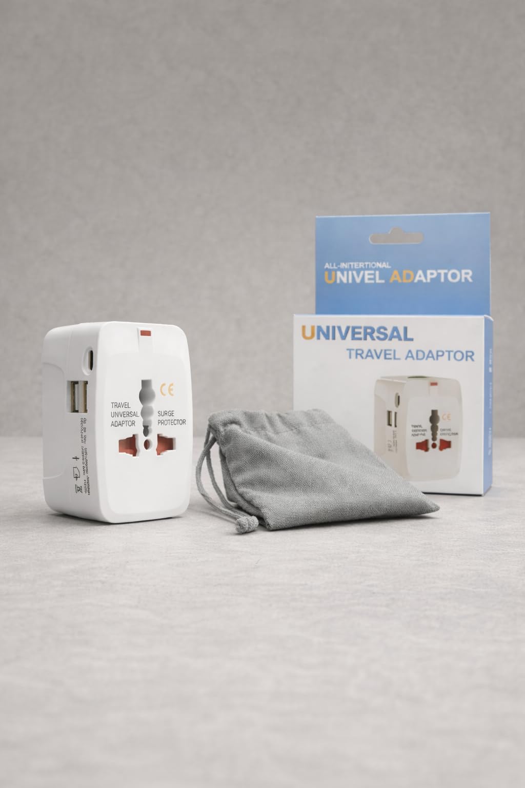 Universal Travel Adaptor with USB and Ports C Port, Surge Protection, Compatible with US, UK, EU, AU Plugs, Includes Carrying Pouch-picture-38