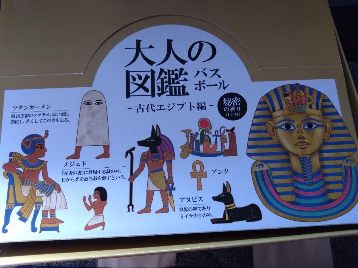 Amazon.co.jp: 大人の図鑑 バスボール 古代エジプト編 : おもちゃ