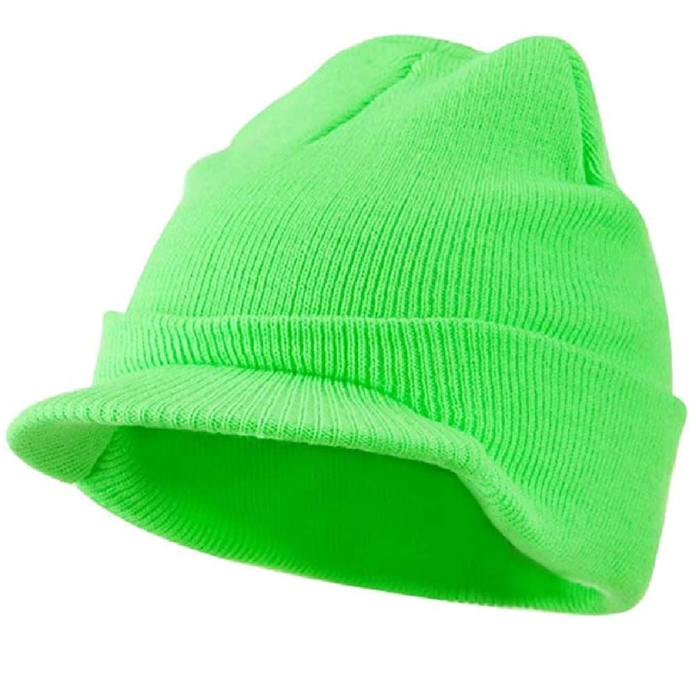 Green Knit Beanie Stocking Ski Jeep Cap 