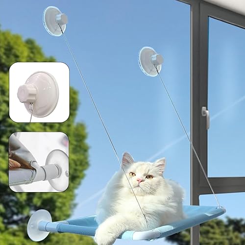 Miniatura 6 de 4 piezas de ventosa gruesa para ventana de gato, hamaca de repuesto para ventana de gato, ventosas de tornillo para asiento de ventana de gato,