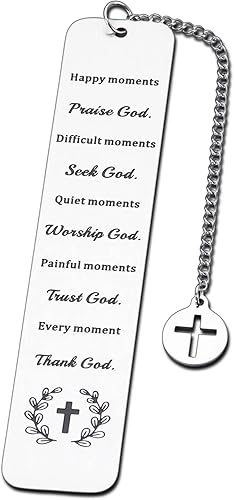 VANLOVEMAC Marcadores de versículos bíblicos para mujeres, regalos cristianos para mujeres de fe, regalos religiosos para mujeres, hombres, amigos,