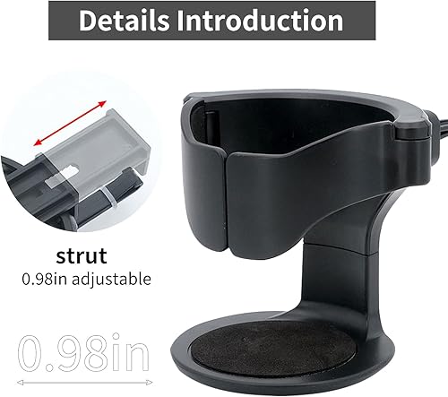 Miniatura 5 de 1 soporte para tazas para automóvil, soporte ajustable para abdominales, soporte ajustable, soporte de carga antideslizante, soporte universal para
