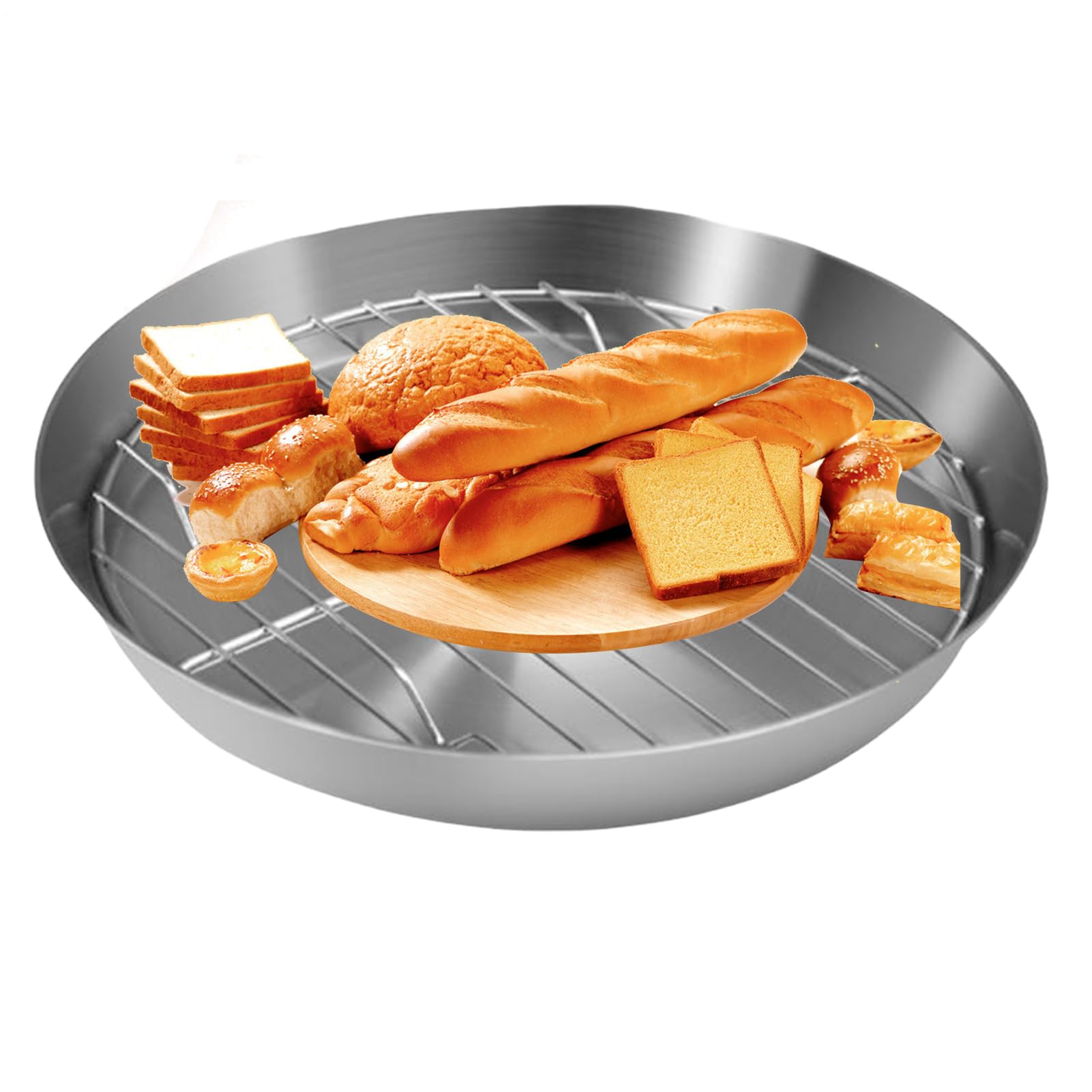 Moules de cuisson pour four en acier inoxydable durable pour cuisson saine de porc