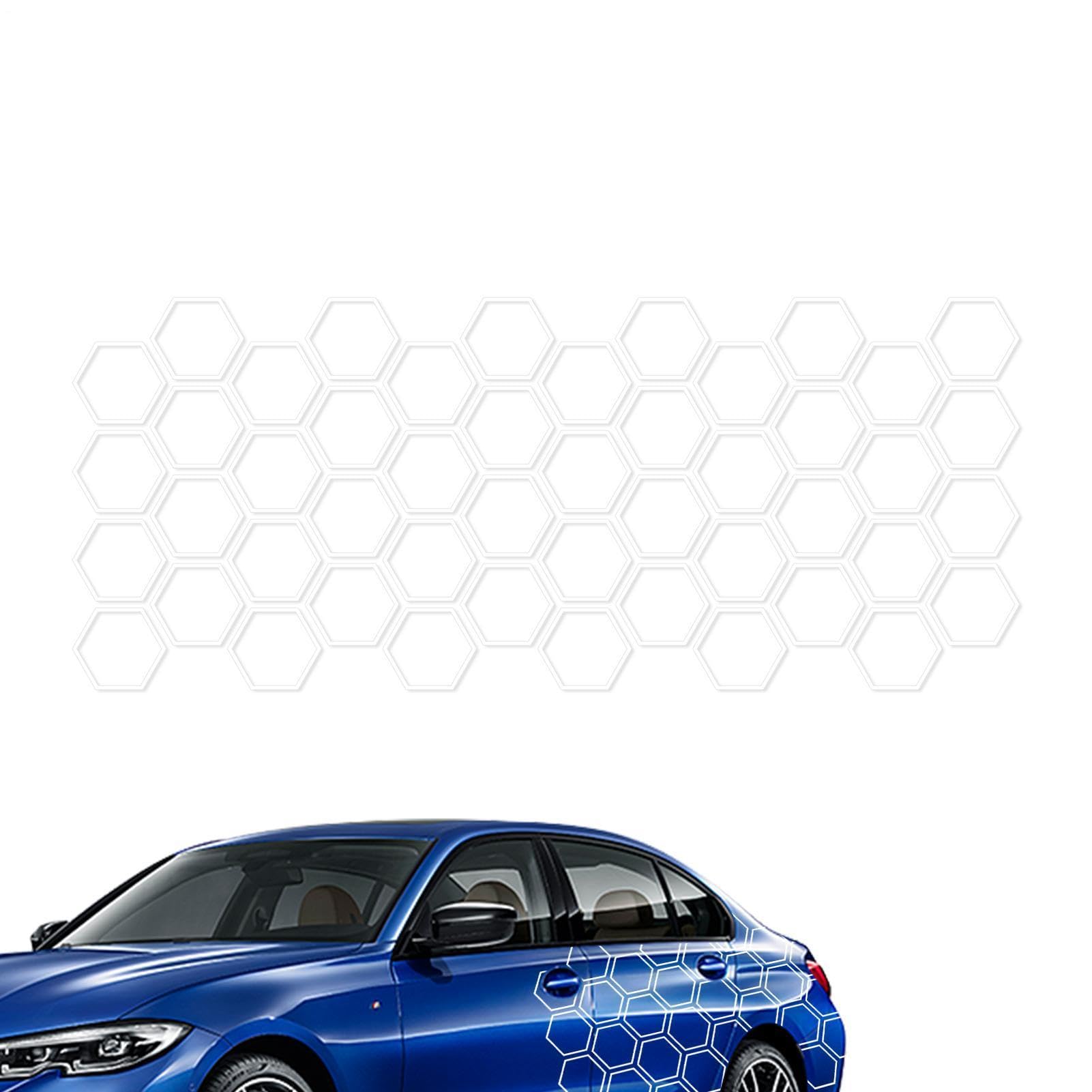 Autocollant pour côté de voiture en nid d'abeille pour rénover les flancs abîmés