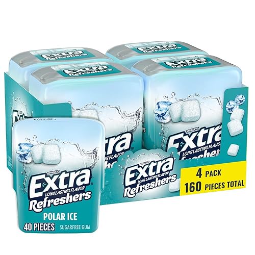 Extra Refreshers goma de mascar de hielo polar 40 unidades paquete de 4