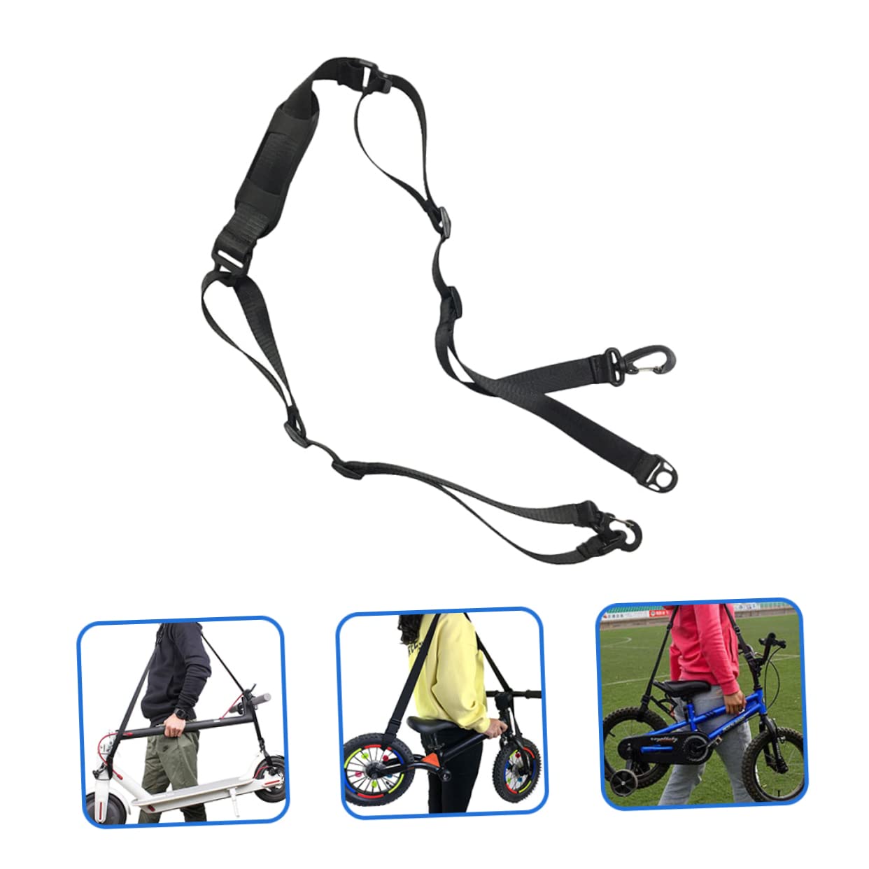 HANABASS 3stücke Scooter Schultergurt Verstellbar Tragfähiger Tragegurt Für Elektro-scooter Fahrräder Und Balance- Für Einfachen Transport Und Bequeme Handhabung
