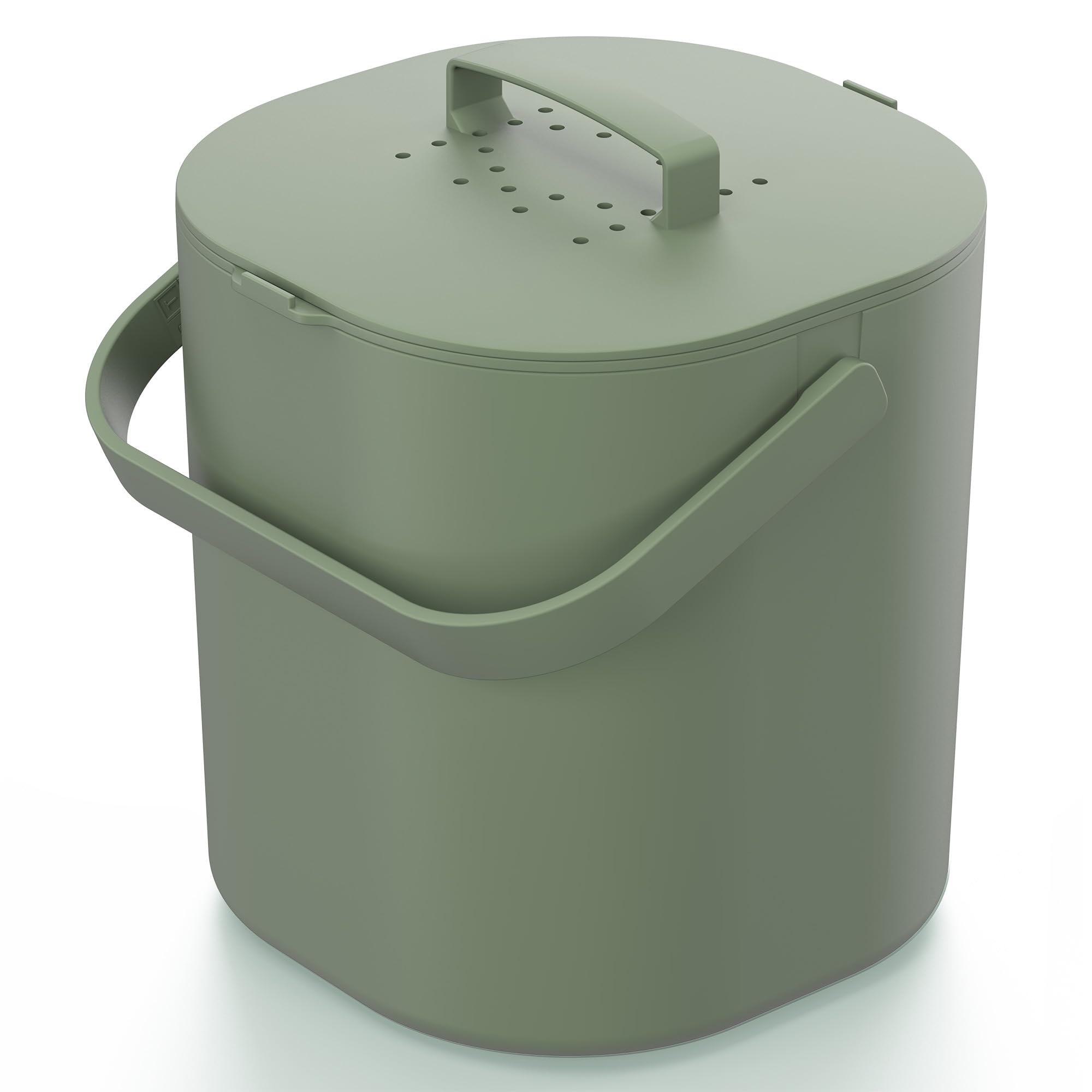 ptms poubelle compost cuisine 6l filtre