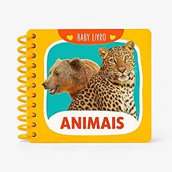 Mini Livros Brinquedos Educativos 2 anos Para Menino e Menina Tema Animais