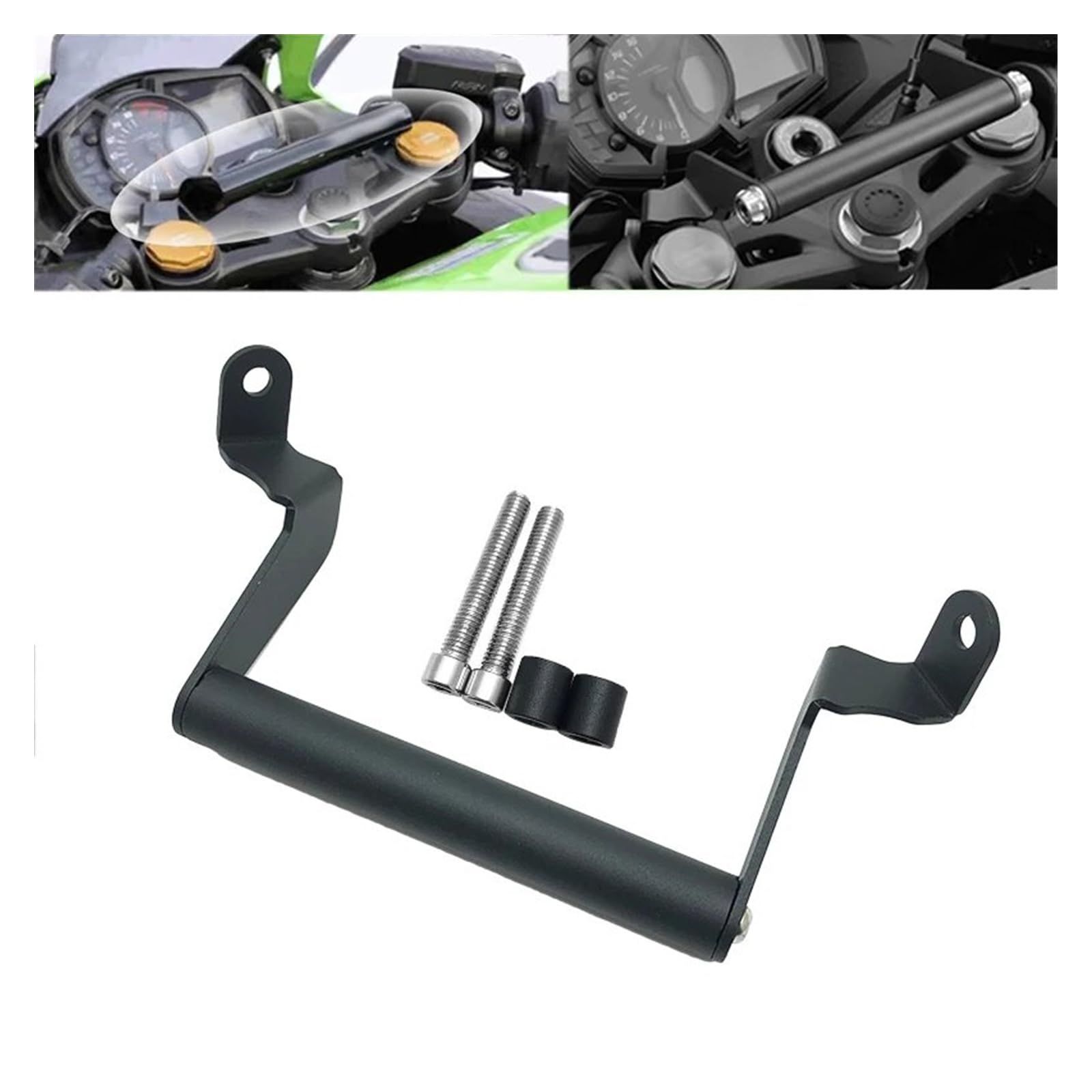 Motocicleta GPS Soporte para Kawasaki para Ninja para ZX-25R para ZX-SE 2021 2022 2023 para ZX25R Soporte Navegación Teléfono GPS Barra Frontal Soporte Teléfono Montaje GPS Navegación Soporte