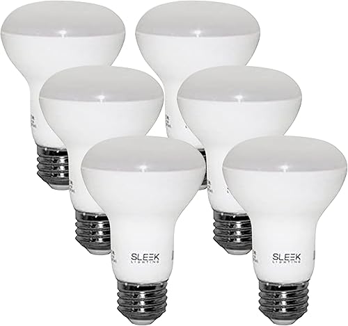 SLEEKLIGHTING BR20 - Bombilla LED regulable de 6 vatios, luz de inundación ancha regulable (110) (2700 K), 450 lúmenes, base media E26, equivalente