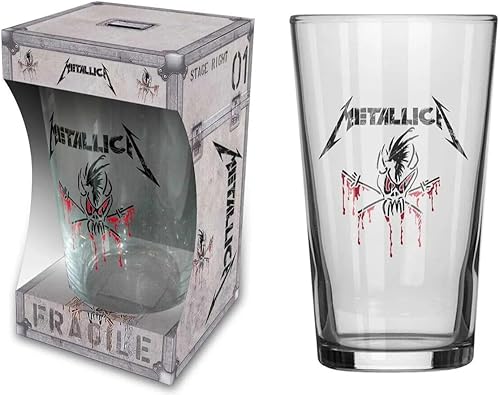Miniatura 1 de razamataz Vaso de cerveza Metallica, 0,57 litros, Vidrio