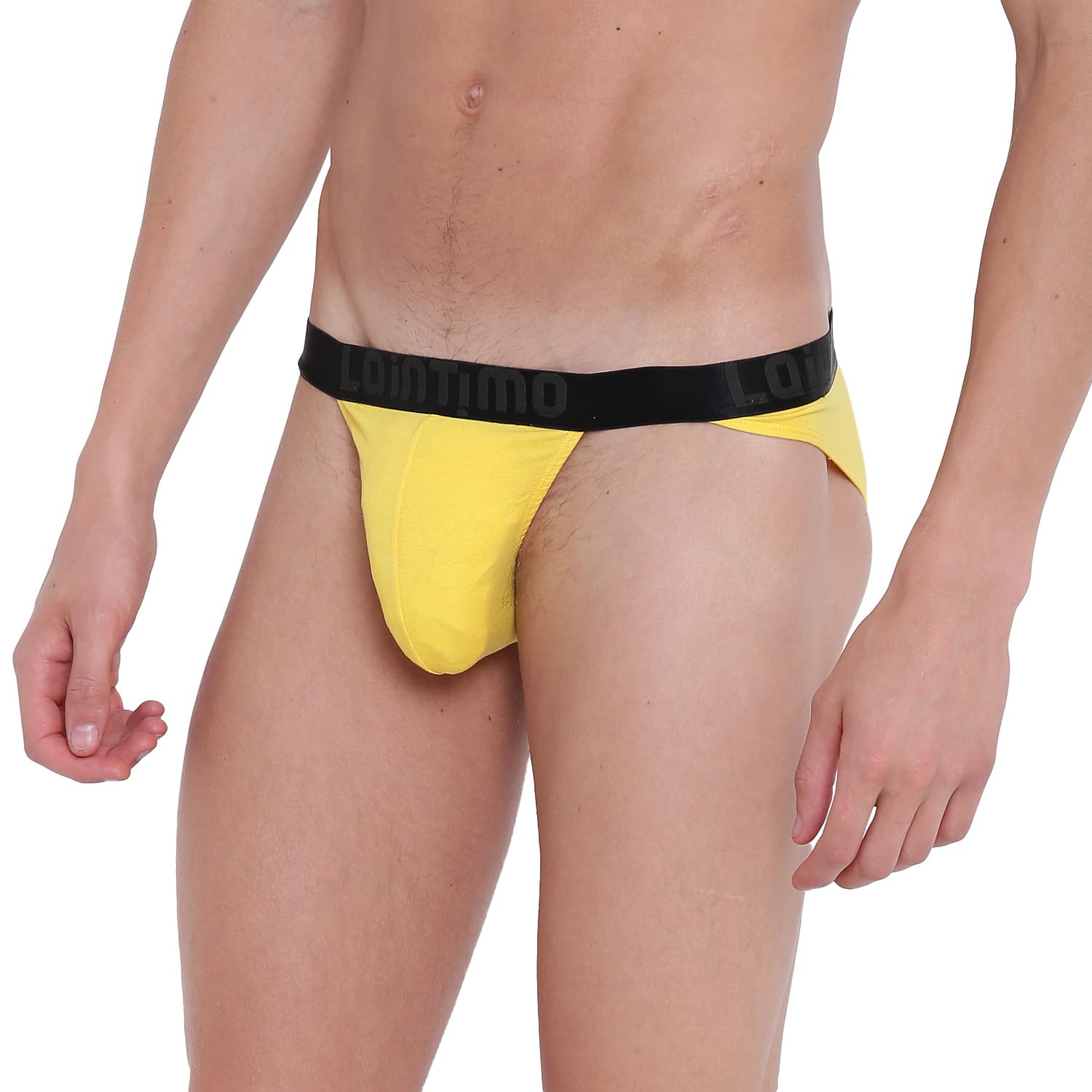 la intimo Men’s Modal Spandex Evil Appeal Bikini Semiseemless Casual Mid Rise Single Layered Brief Underwear (Black)-picture-34