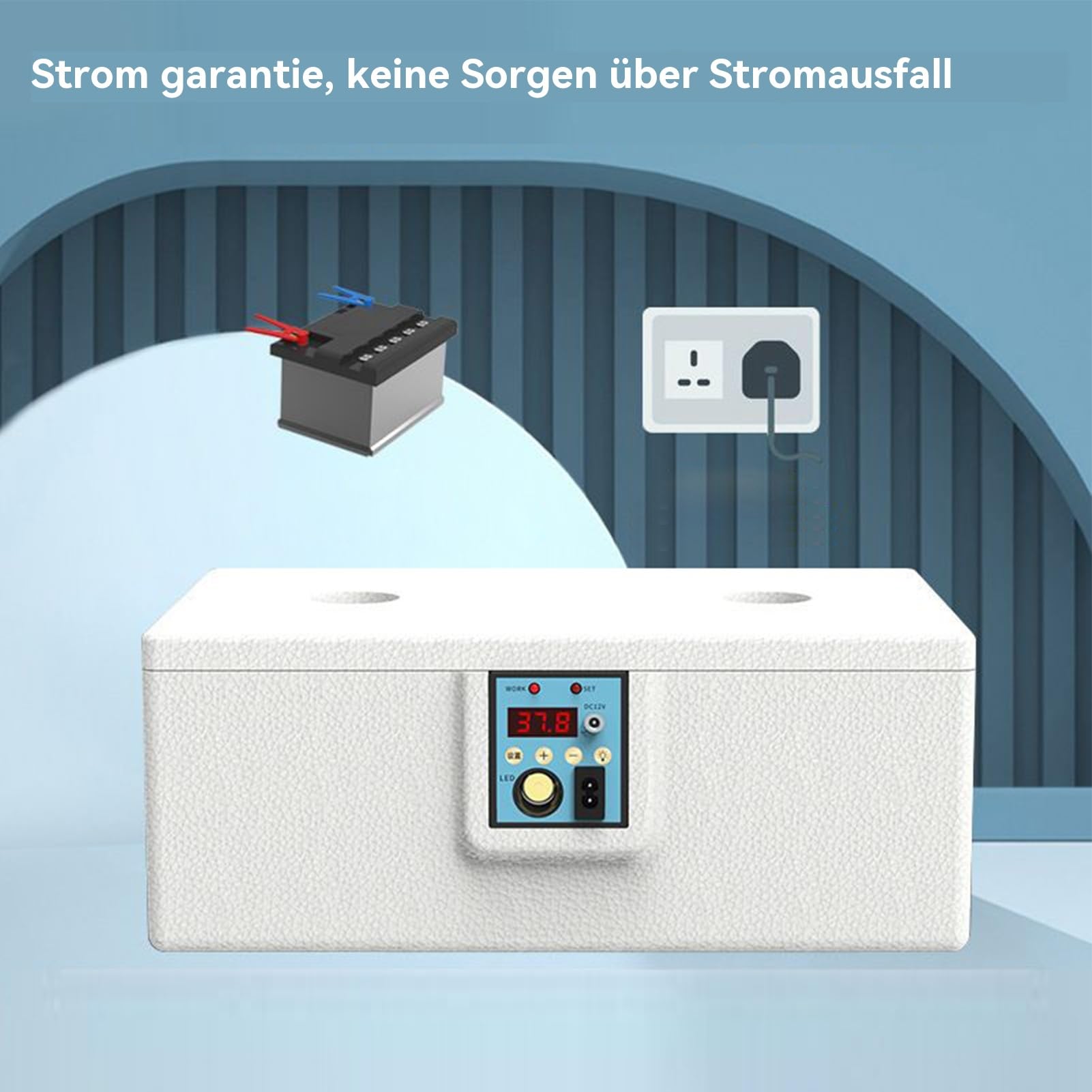 Brutgerät Zum Ausbrüten Von Eiern, Hühner Brutapparat Für 10-25 Eier | Automatische Wendung, Intelligente Temperaturregelung Und Brutstätte Für Geflügelzucht Mit Integriertem Wendemechanismus