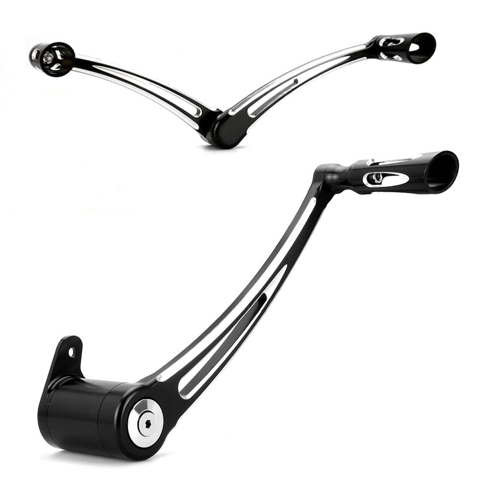 TOPRAMETAL CNC Softail Fatboy Brake Arm and Heel-Toe Shifter Lever Pegs for Harley Heritage Softail Fat Boy FLSTF (2000-2017), Deluxe FLSTN (2005-2017), and Cross Bones FLSTSB (2008-2009)