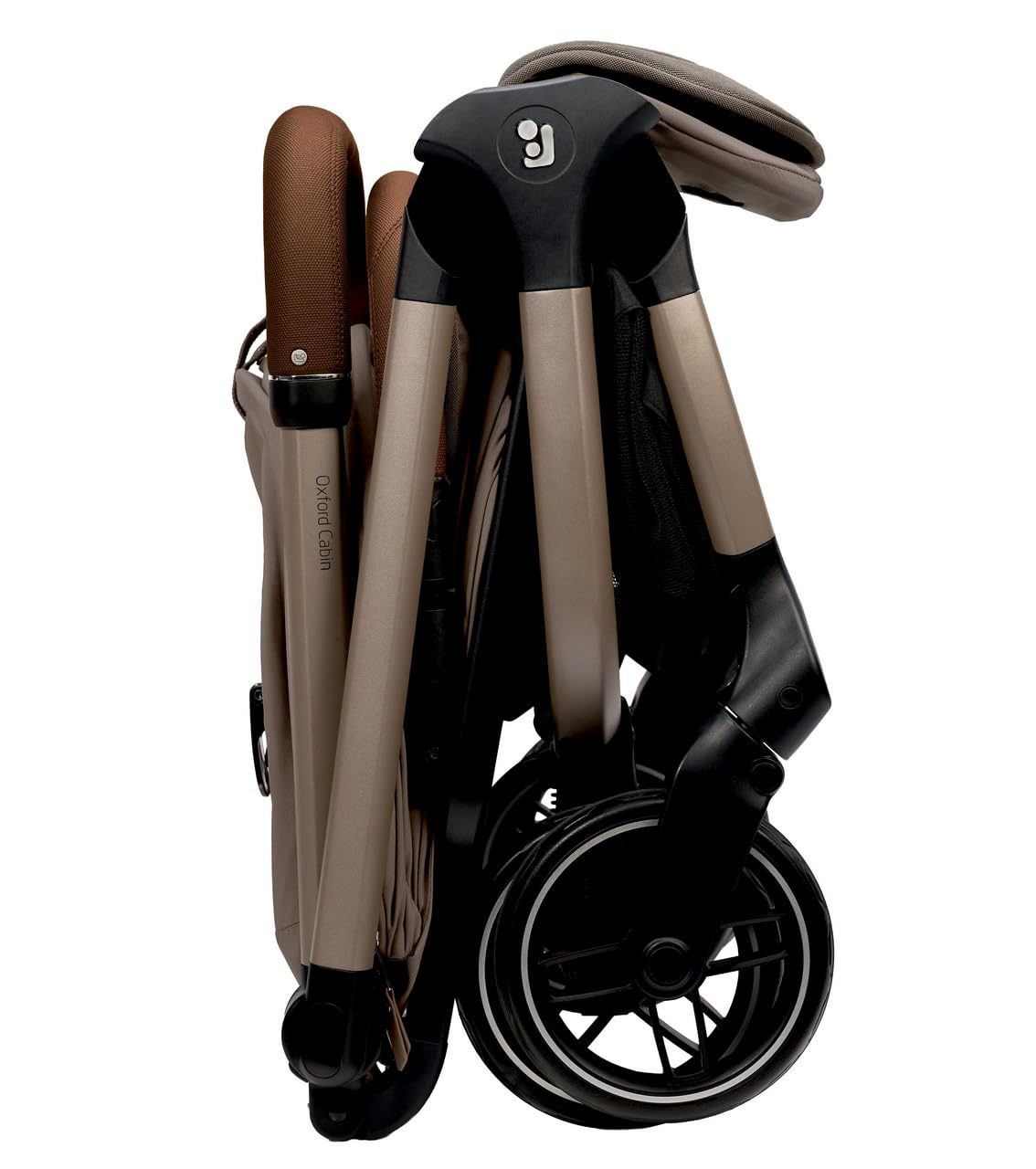 Maxi-Cosi Oxford Cabin Baby Kinderwagen, Für Flugreisen, 0–4 Jahre, zusammenklappbar, federleichter und ultrakompakter, Sanfte Federung, flache Liegeposition, integrierten Tragegurts, Oak Truffle