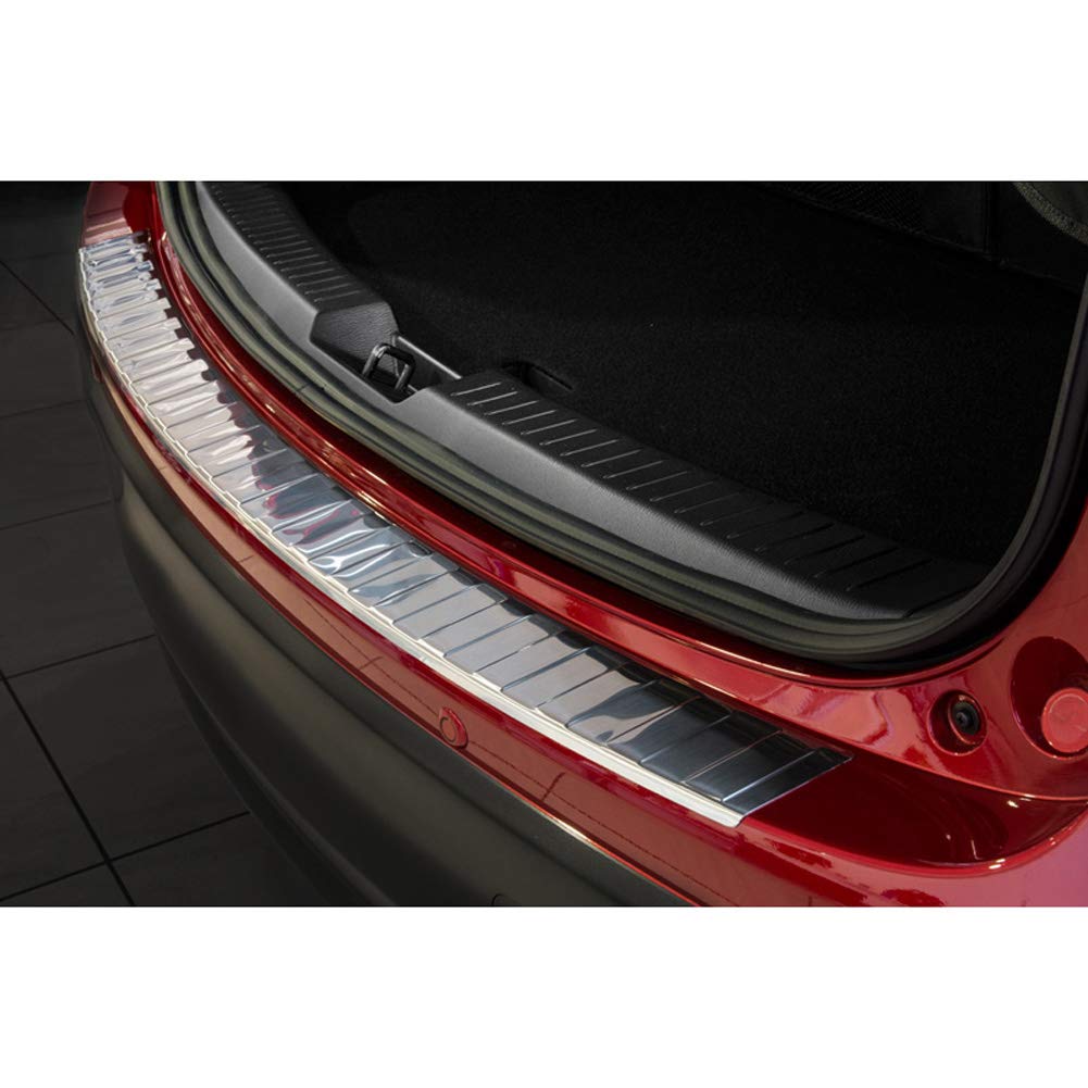 Avisa Protector del Parachoques Trasero Inoxidable Compatible con Mazda CX-5 2012-2017 'Ribs'