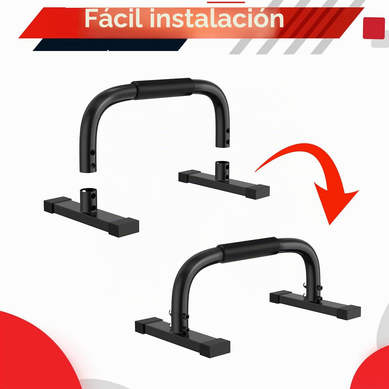 Paralelas Calistenia, Barras Paralelas de 10.2 Pulgadas de alto, 300 kg, Barras Parallettes para Calistenia, Parallettes Calisthenics Barra Puede para Flexiones Aparato de musculación