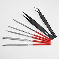 Vista 3 de XINGYHENG Juego de 27 herramientas básicas de modelador para Gundam Kit de herramientas con caja de plástico para ensamblar modelo, automóvil