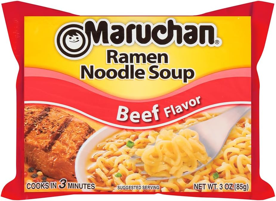 Maruchan Ramen Noodle Soup, Beef, 3 oz