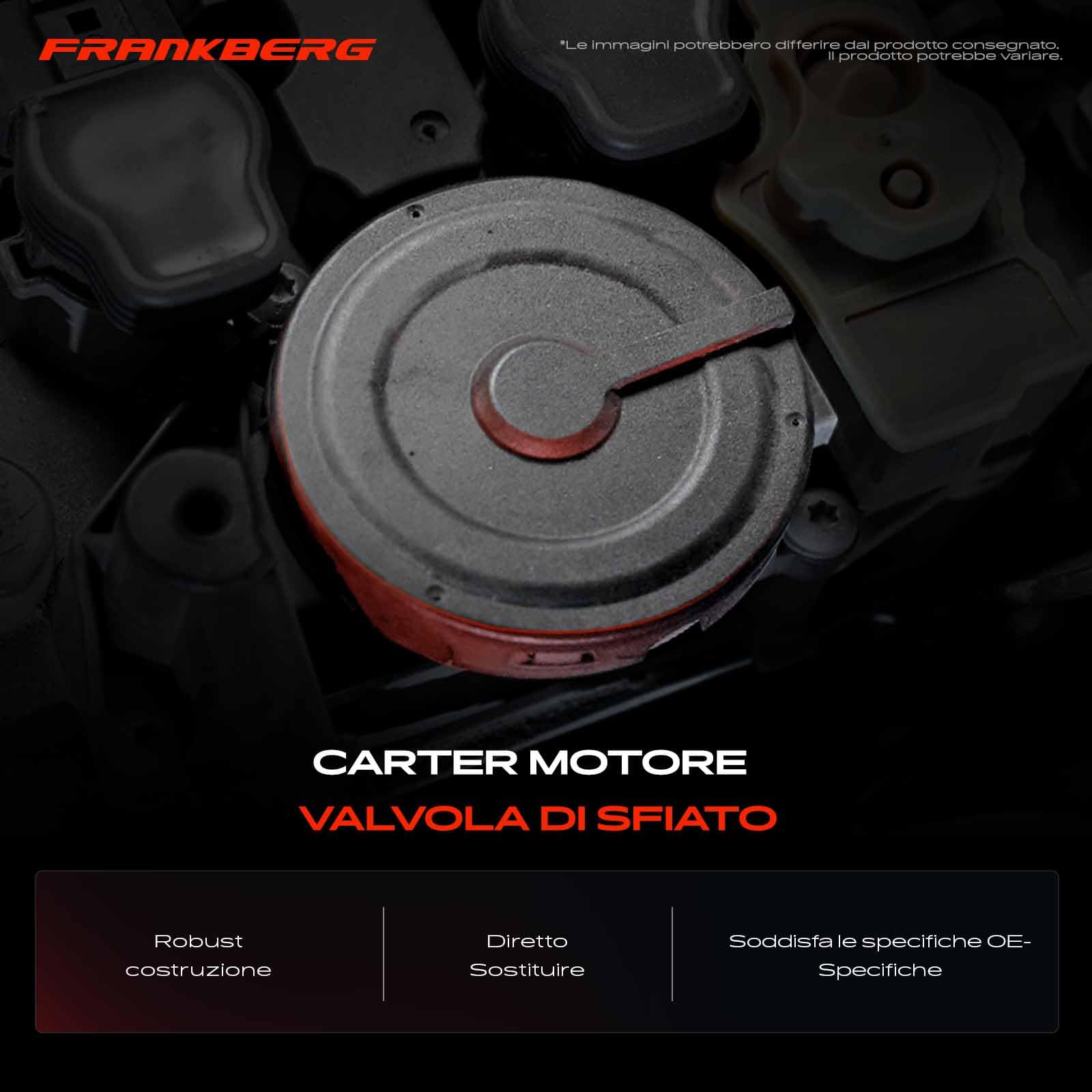 Frankberg Sfiato del basamento separatore d'olio Compatibile con Serie 5 Touring E39 530d X5 E53 3.0d Serie 5 Touring E39 525d Serie 5 E39 525d Serie 5 E39 530d Replace# 11127793163