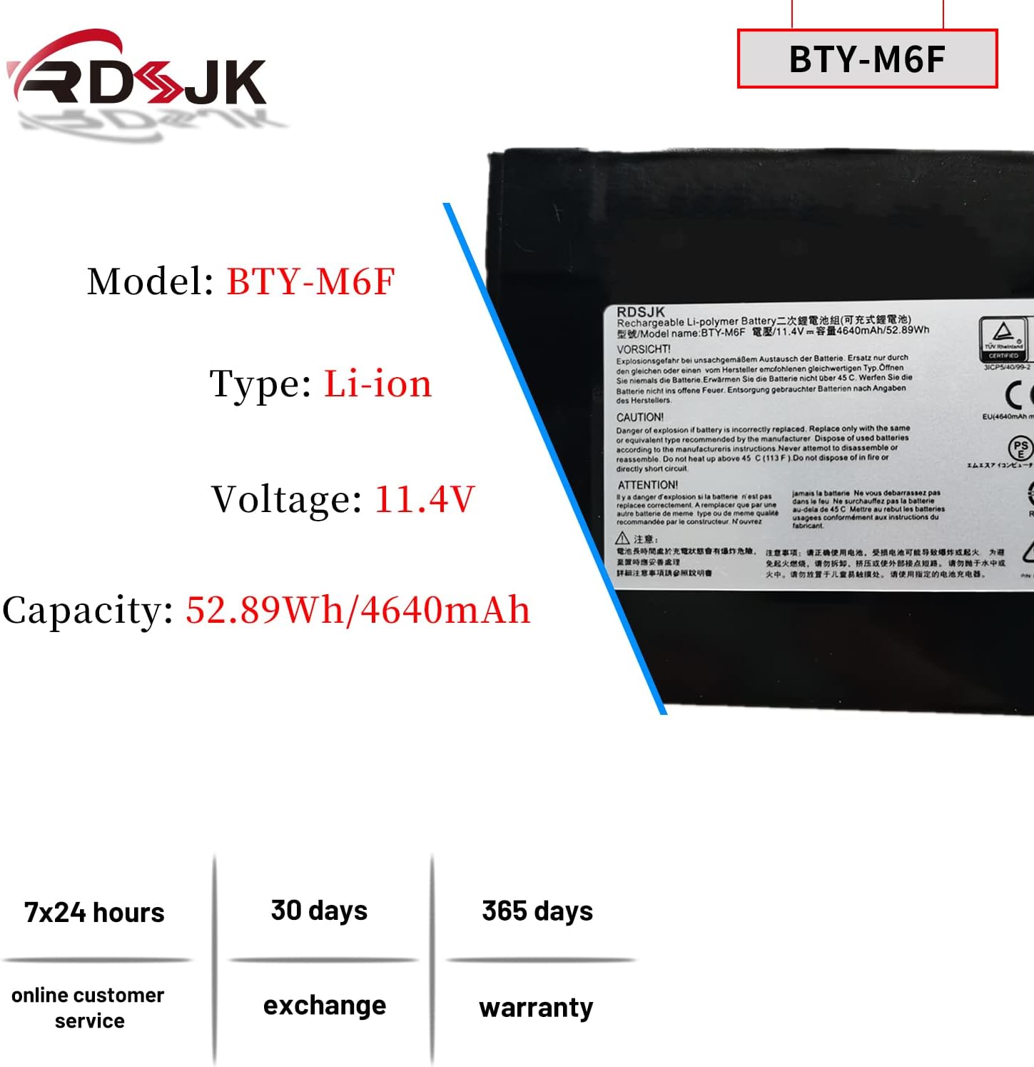 High Capacity Laptop Battery for MSI GS60 Series Jamaica Ubuy