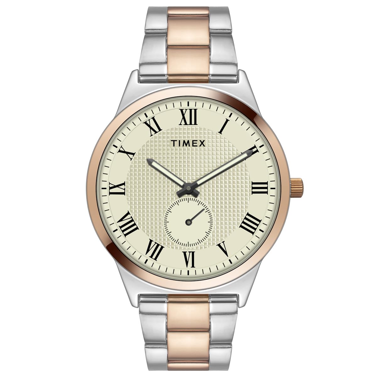 TIMEX Men Beige Round Analog Brass Dial Watch- TWTG10008 (B0CJY8L3BQ) Amazon Price History, Amazon Price Tracker