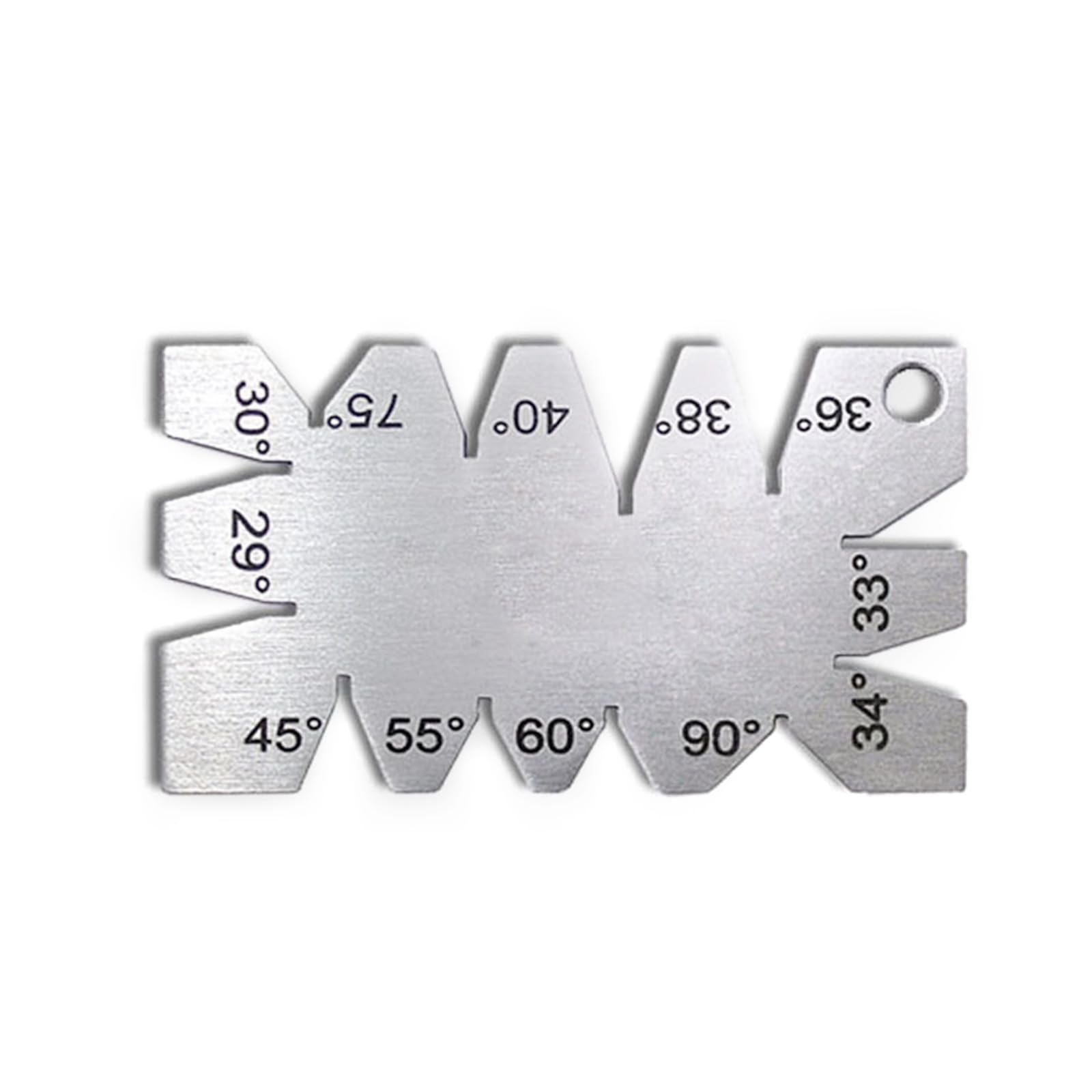 DIDILLX Angles Gauge Stainless Angles Measurement Instrument Angles Finder Measuring Tool Template Metalworking Thread Gauge