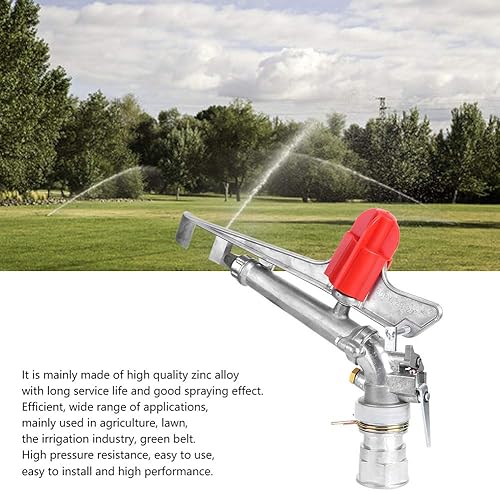 Miniatura 4 de Aspersor de jardín Rosca hembra de brazo oscilante de 1.5 pulgadas DN40 riego de rotación eficiente resistencia a alta presión accesorios de riego