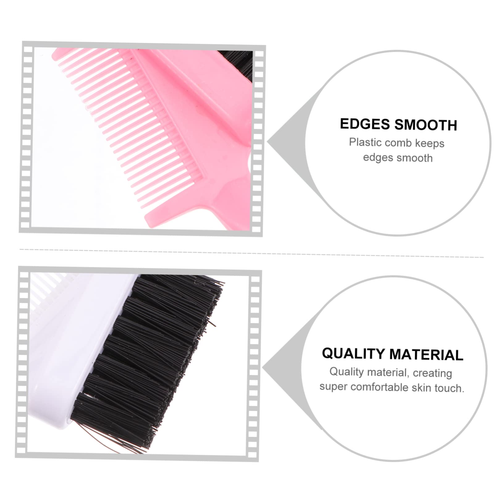 minkissy Brow Comb Mascara Brush Set 3pcs Eyebrow Brush Spoolie Lash Styler for Home