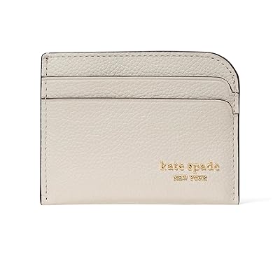Kate Spade New York Devin Pebbled Leather Card Holder Wallet Women