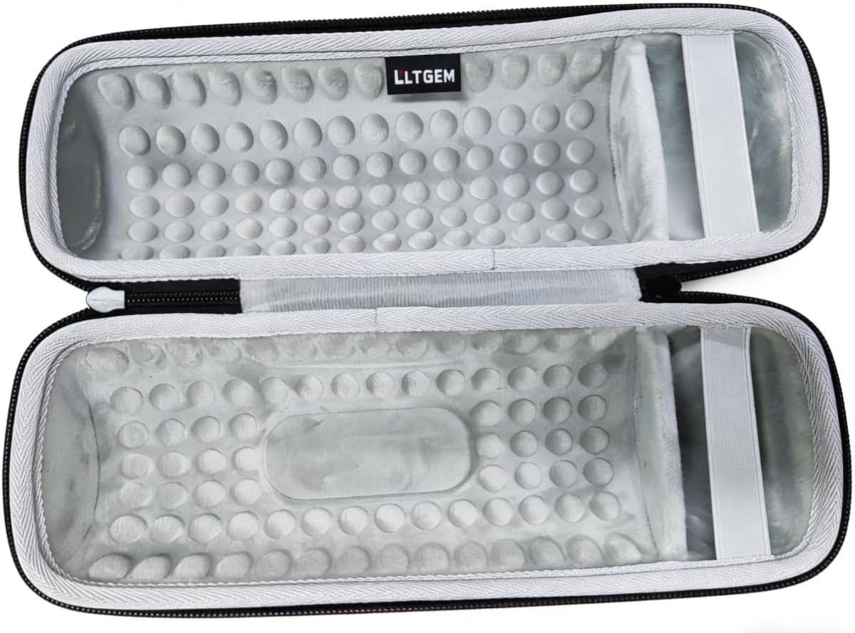 LTGEM Hard Case for JBL Pulse 4 & JBL Charge 4/5 Waterproof Portable Bluetooth Speaker - Travel Protective Carrying Storage Bag(Black+Grey)