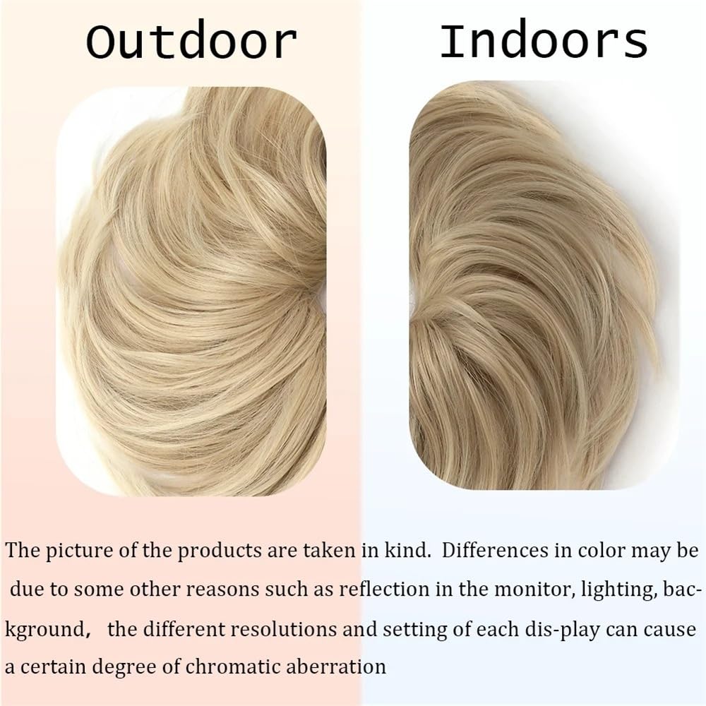 sztuczne włosy kok Messy Hair Bun Syntetyczne Dodatki Do Włosów, Elastyczne Krótkie Proste Przedłużki Do Kucyka Dla Kobiet Dziewcząt Akcesoria do włosów(SILVER)
