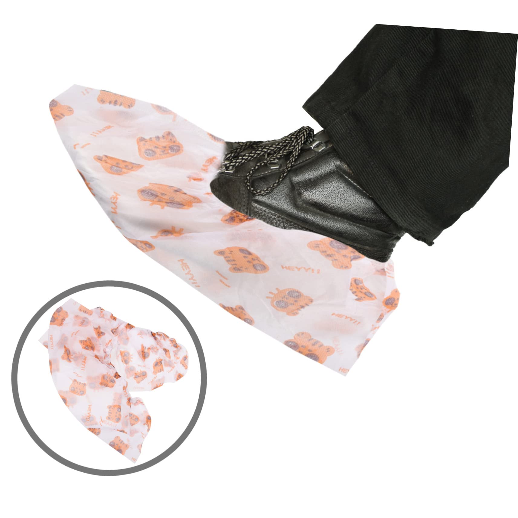 WOFASHPURET 50 Pcs Non-woven Shoe Cover Shoes Cover for inside The House Non Sneaker Cover Slips Proof Shoe Cover Carpet Boot Covers Rain Boot Shoe Covers High Heel Cover Non-woven Fabric
