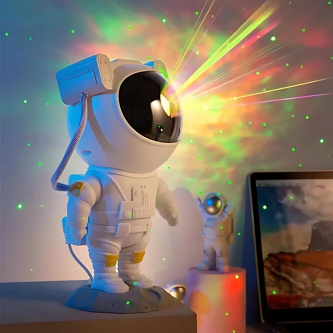 miniwonders Mini Wonders Astronaut Star Projector Night Lamp for Kids | Galaxy LED Light for Baby Room | Decorative Sleep Light for Toddlers-picture-43