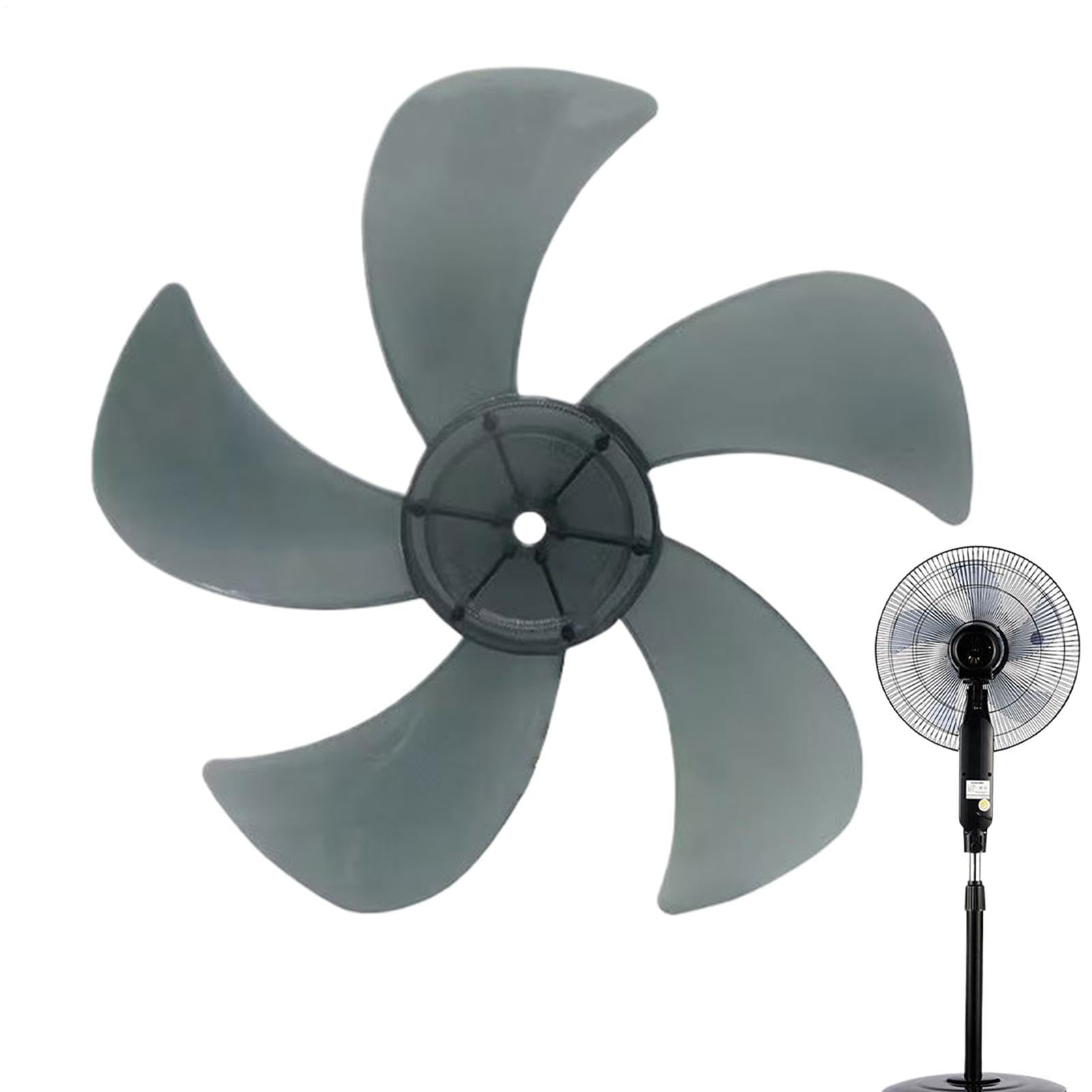 Repuesto de hoja de ventilador, hoja de refrigeración silenciosa, 1 juego, repuestos de hélice eléctrica, piezas de soplador de escritorio, diseño aerodinámico equilibrado, para soporte de pedestal