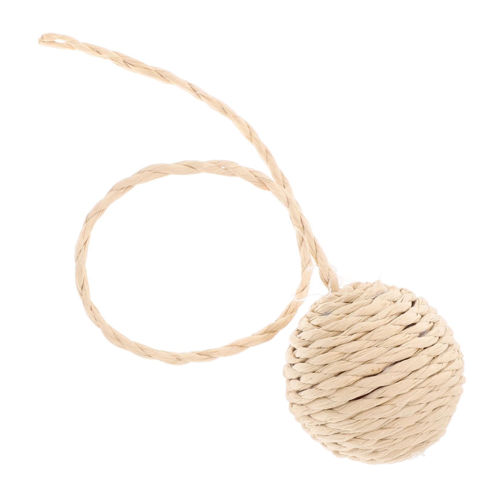 Hohopeti Cat Chew Balls with Tails Durable Sisal Rope Replacement for Indoor Cat Scratching Posts Interactive Chewing Accessories for Active Play