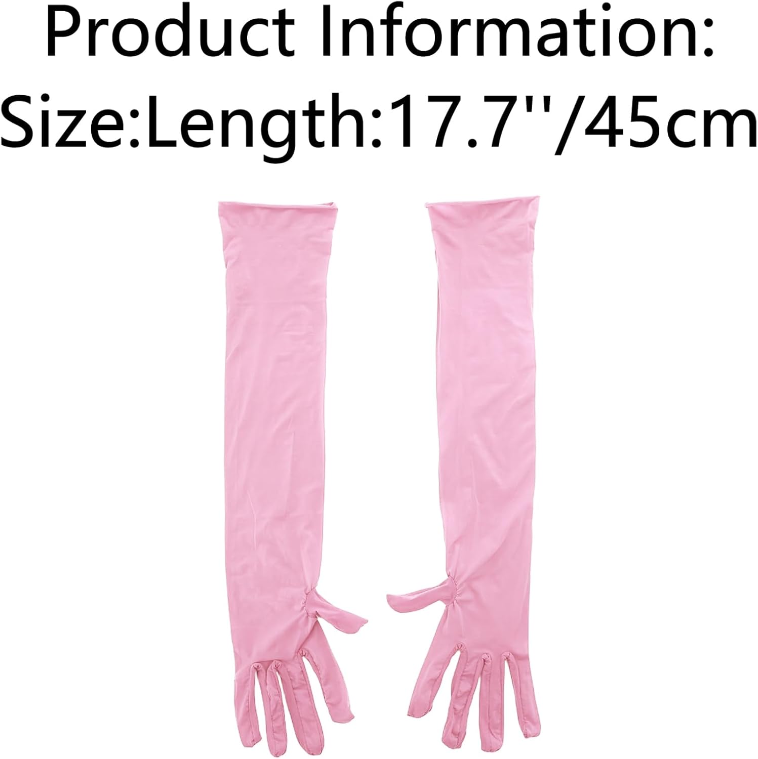 FEESHOW Elegant Five-finger Evening Gloves Ultra-thin Shimmery Fabric For Weddings Formal Events