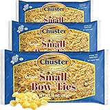 Chuster Bow Tie Farfalle Pasta | Bulk Pack of 3 Enriched Twist Noodles for Italian Entrees, Pasta Salads, Soups, and Casserole Dishes | Cooks in 10 Minutes! | Low Sodium, Kosher Pareve