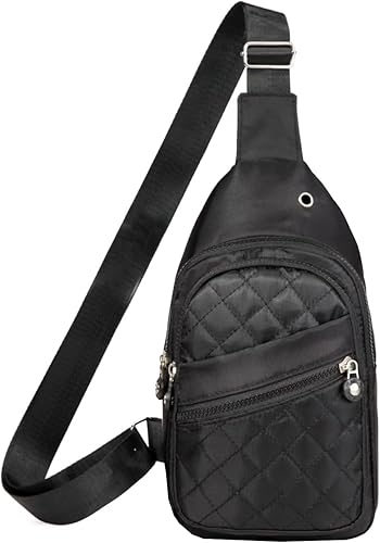 Miniatura 71 de EVANCARY Bolso bandolera pequeño para mujeres y hombres, mochila bandolera para viajes, al aire libre, senderismo Gris profundo
