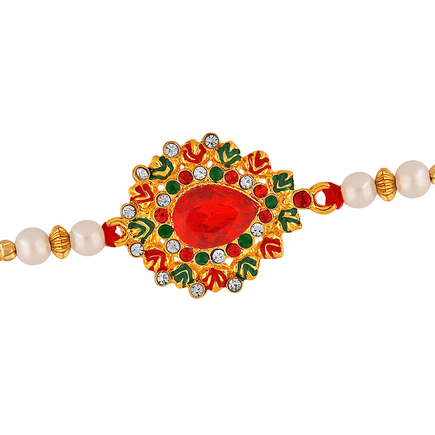 Mahi Classic Designer Multicolor Crystals Rakhi for Beloved Brother/Bhaiya (RA1100631G) (B097KBK1KY) Amazon Price History, Amazon Price Tracker