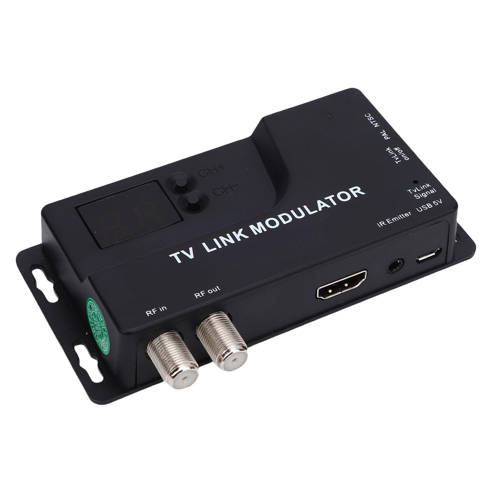 Modulatore da HDMI a RF, Convertitore di Segnale 1080P a Lunga Distanza, Adattatore Coassiale Plug & Play per TV Box Satellite Set Top DVD Laptop, Supporto NTSC PAL