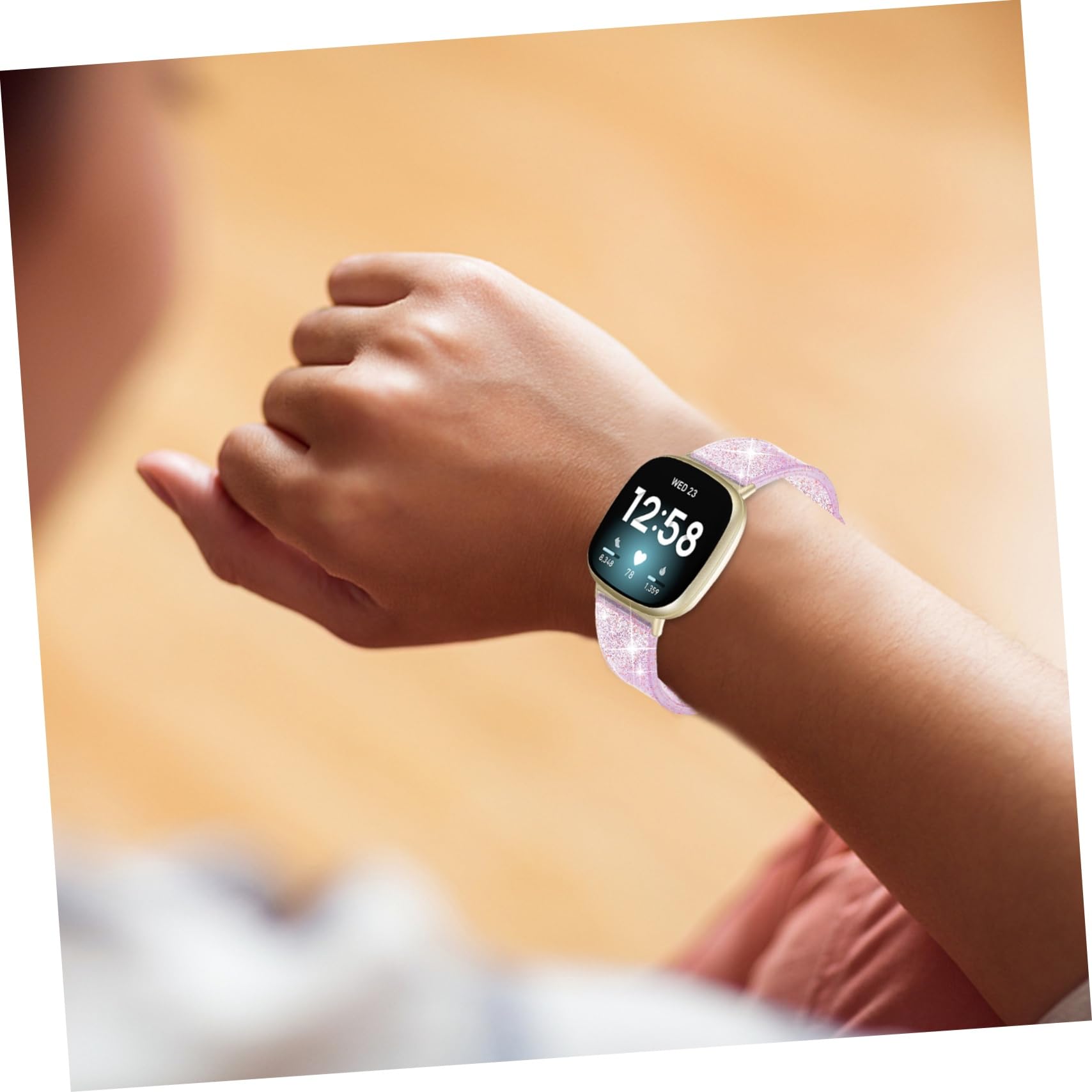 DOITOOL 3stücke Shiny -uhrenarmband Für Verstellbar Atmungsaktiv Glitzerndes Design Perfektes Für Weihnachten Und Besondere Anlässe